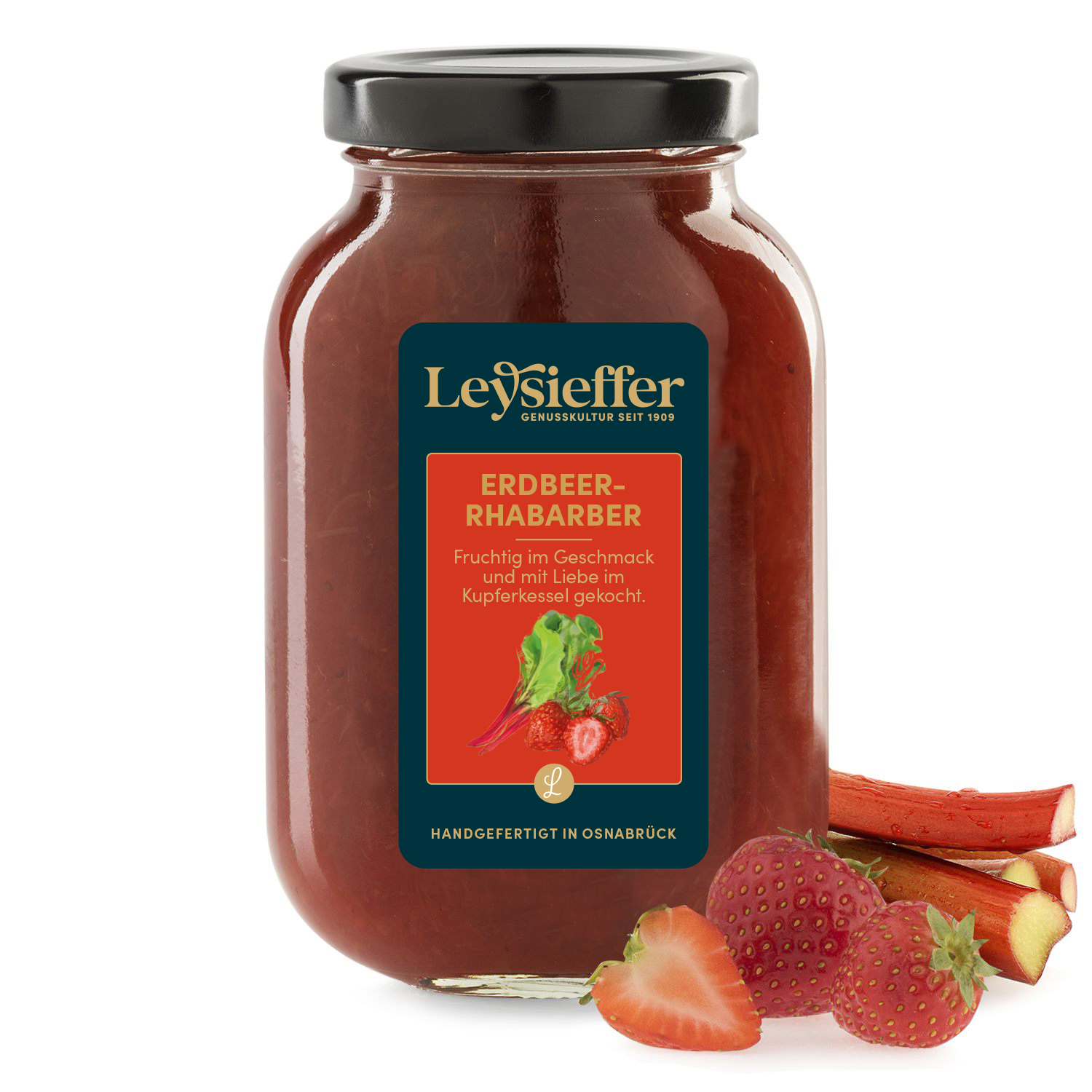 Leysieffer Fruchtaufstrich Erdbeer-Rhabarber