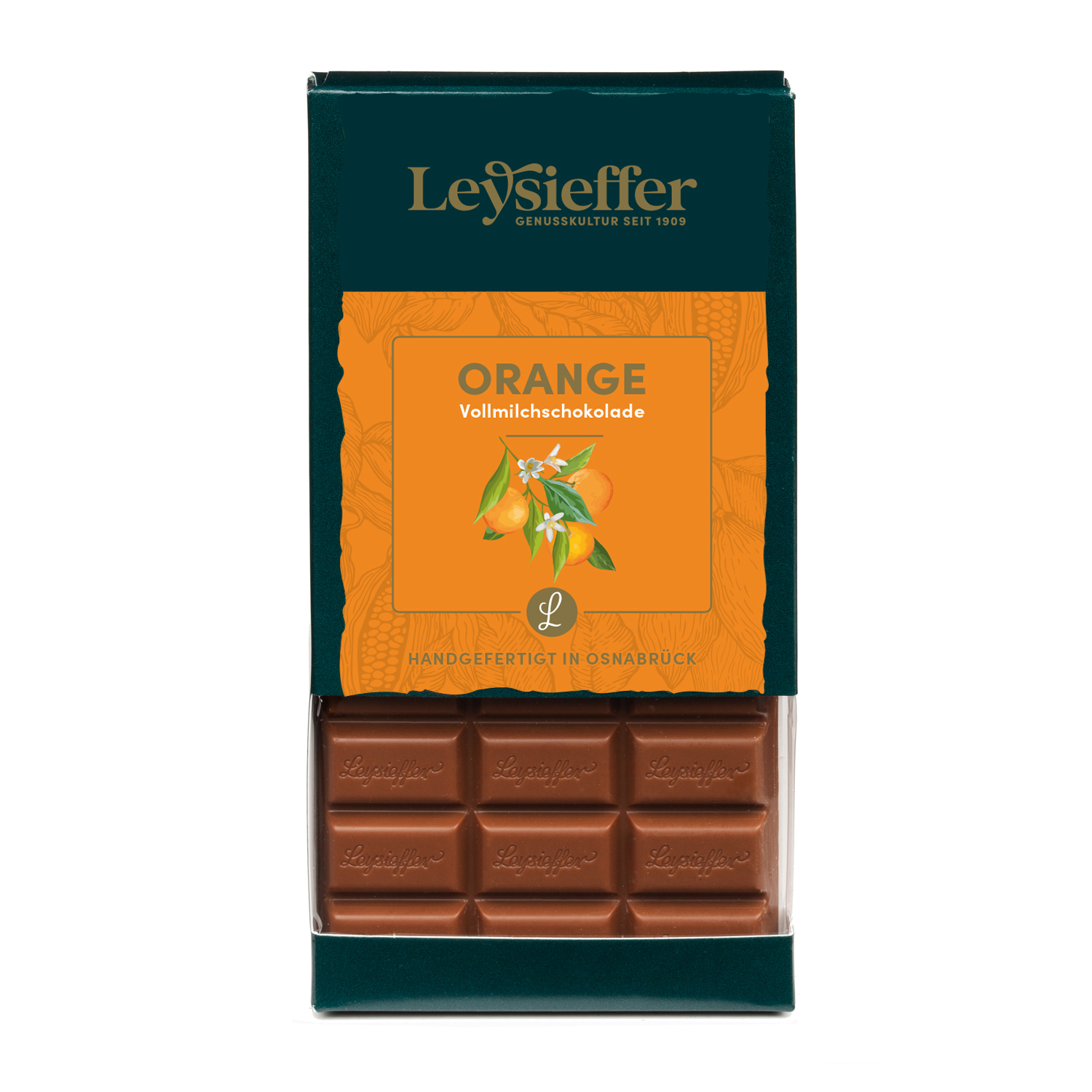 Vollmilch-Schokolade mit Orange