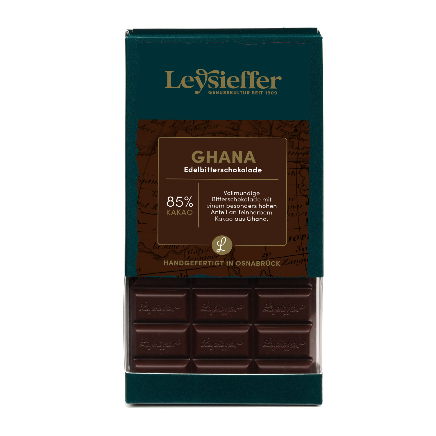 GHANA Edelbitterschokolade 85 % 