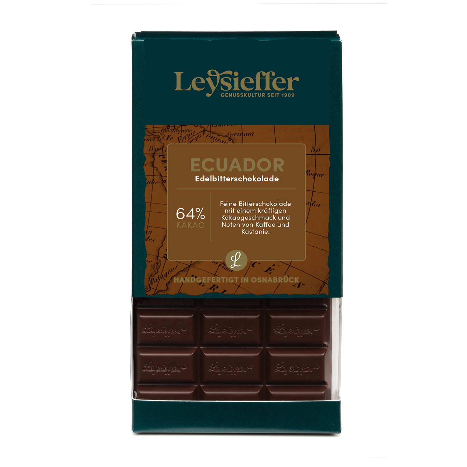 ECUADOR ,,Edelbitterschokolade 64 % Kakao